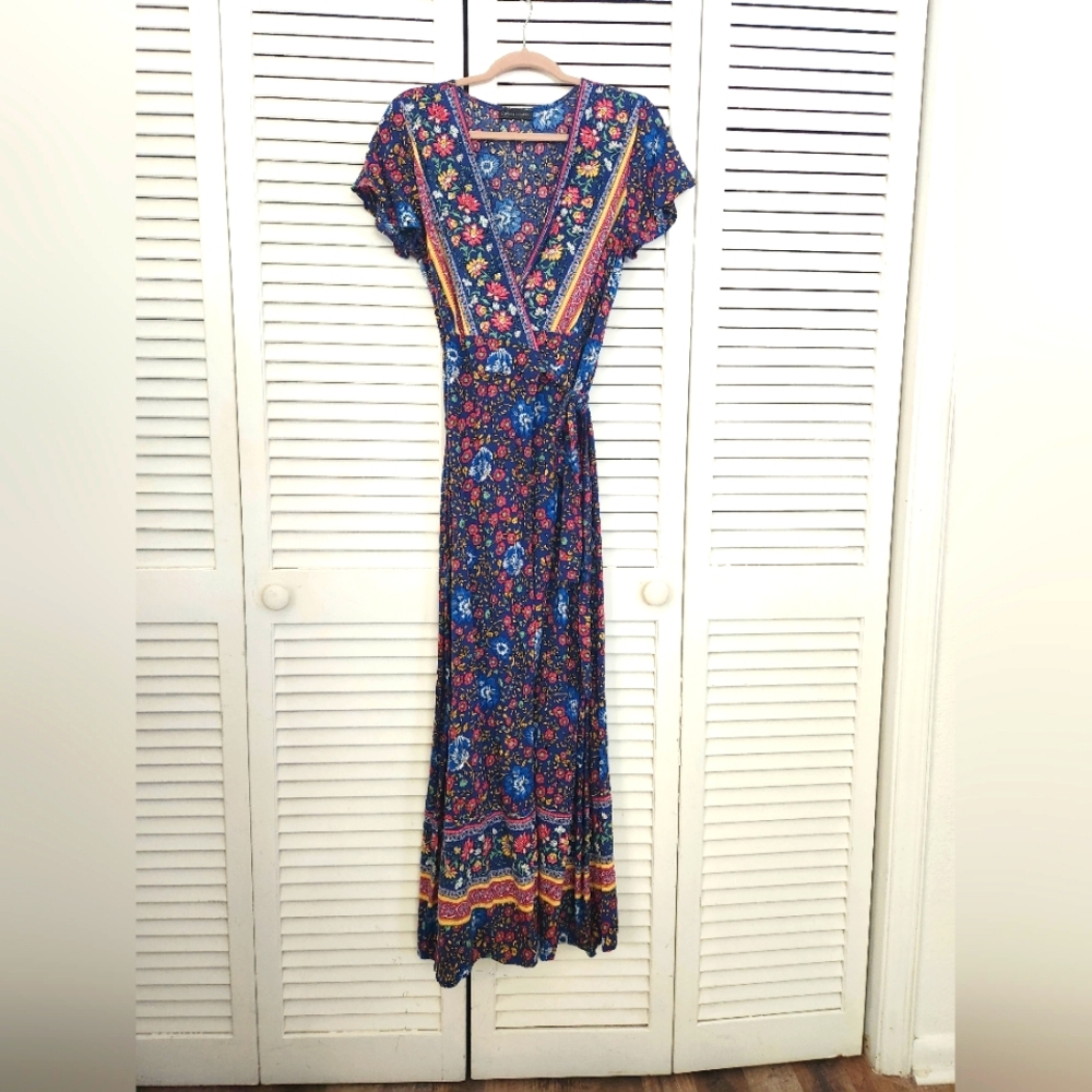 Navy maxi dress